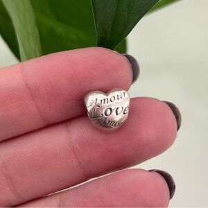 Pandora Language of Love Heart Charm, 925